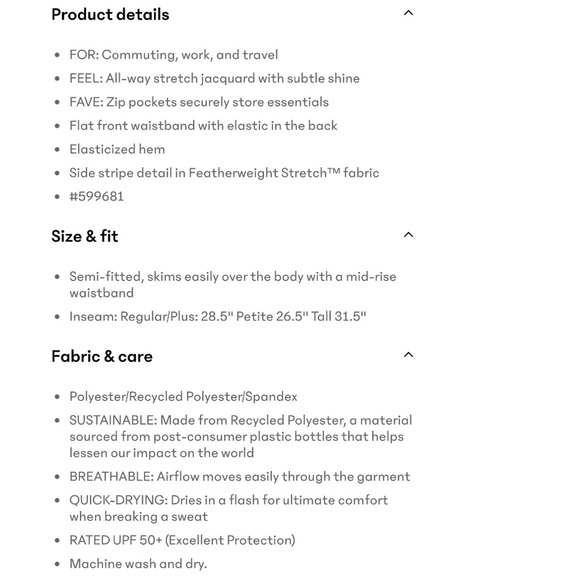 FA23 Athleta Brooklyn Heights Joggers Dress Blue Camo Travel Athleisure Pant 12 - Picture 15 of 16